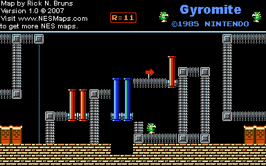 Gyromite - Round 11 - Nintendo NES Map