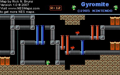 Gyromite - Round 12 - Nintendo NES Map