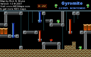 Gyromite - Round 22 - Nintendo NES Map