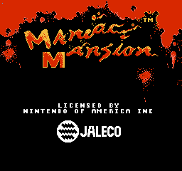 Maniac Mansion Title Screen