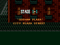 Batman Returns Stage 1-1 Title - Nintendo NES