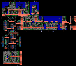 Castlevania III Block 1-02 Map Thumb Nintendo NES