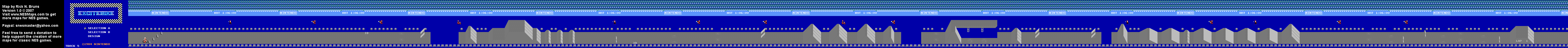 Excitebike - Track 5 - Nintendo NES Map