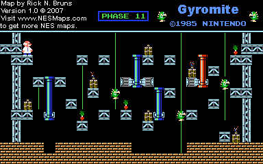 Gyromite - Phase 11 - Nintendo NES Map