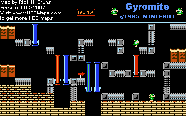 Gyromite - Round 13 - Nintendo NES Map