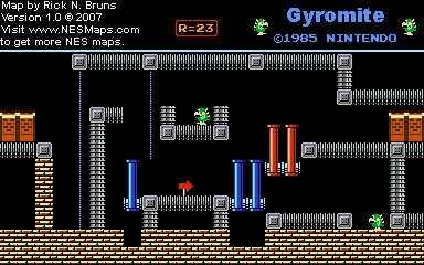Gyromite - Round 23 - Nintendo NES Map