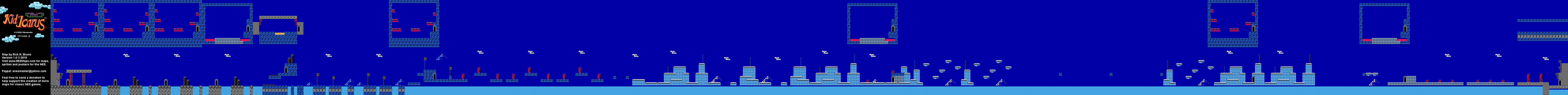 Kid Icarus - Stage 2-2 - NES Map BG