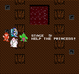 King's Knight Stage 5 Title - Nintendo NES BG