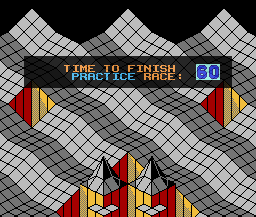 Marble Madness Level 1 BG Title - Nintendo NES