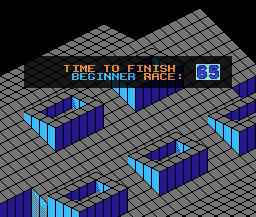 Marble Madness Level 2 BG Title - Nintendo NES