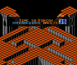 Marble Madness Level 3 BG Title - Nintendo NES