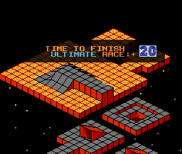 Marble Madness Level 6 BG Title - Nintendo NES