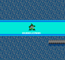 Bubble Man - Mega Man II 2 Screen