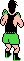 Little Mac (green) - Mike Tyson's Punch-Out!! NES Nintendo Sprite