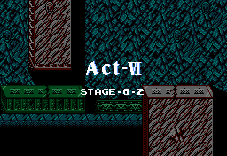 Ninja Gaiden Stage 6-2 Title - Nintendo NES