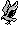 Bird grey (left) - Ninja Gaiden NES Nintendo Sprite
