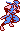 Ryu running (right) - Ninja Gaiden NES Nintendo Sprite