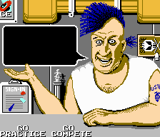 Skate or Die! Skate Shop Screen - Nintendo NES BG