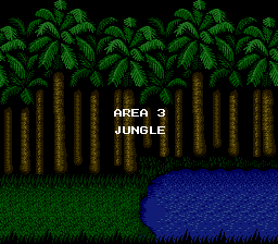 Contra Area 3 Title - Nintendo NES
