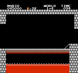 Super Mario Bros Screen Shot 1-4 Background Only