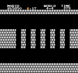 Super Mario Bros Screen Shot 4-4 Background Only