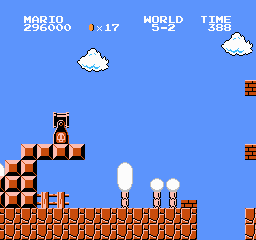 Super Mario Bros Screen Shot 5-2 Background Only