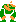 Super Luigi Crouching - Super Mario Brothers NES Nintendo Sprite