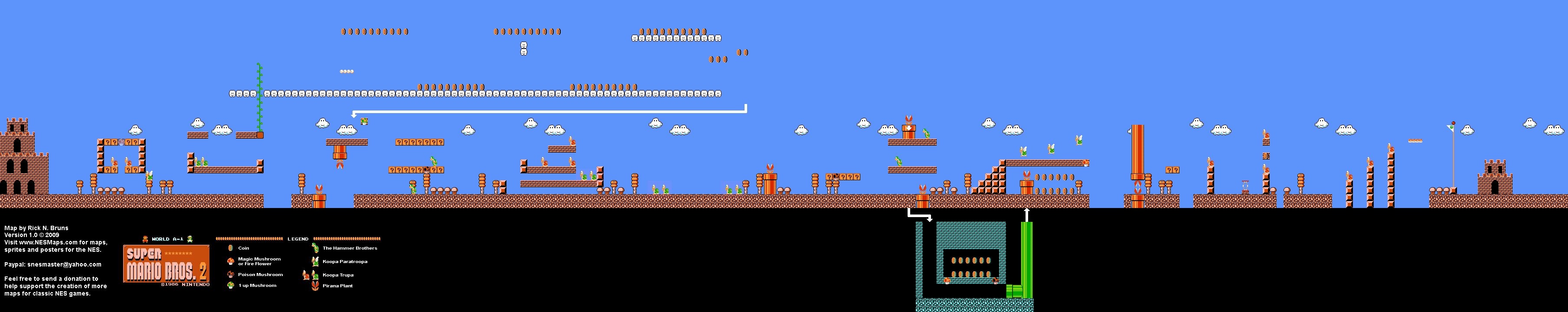 Super Mario Bros. 2 (Japan) - The Lost Levels - World A-1